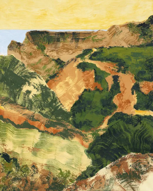 Marine WALLON, Arrifiana, 2022, Huile sur toile, 200 x 160 cm - © Nicolas Brasseur